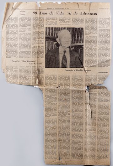 Oswaldo Vergara 90 anos de vida